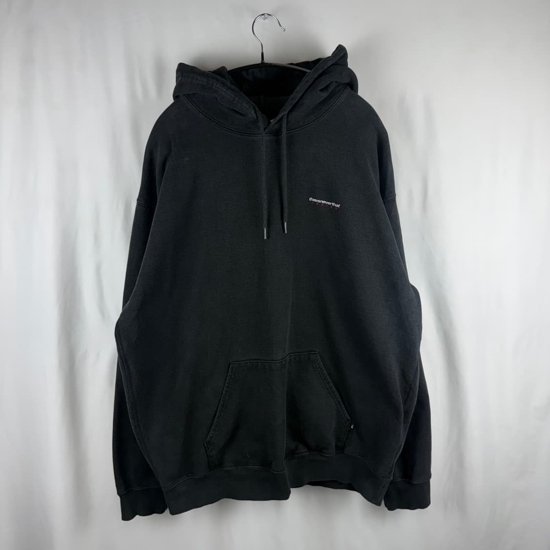 L) 디스이즈네버댓 백로고 후드 티 블랙 상품이미지2