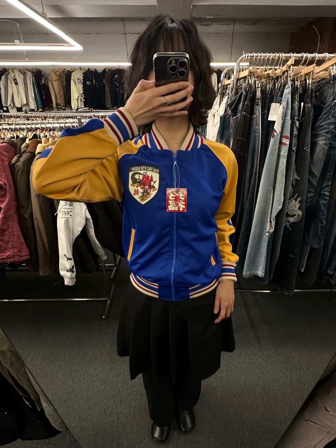 M)테드 컴퍼니 빈티지 프린팅 투톤 져지 상품이미지1