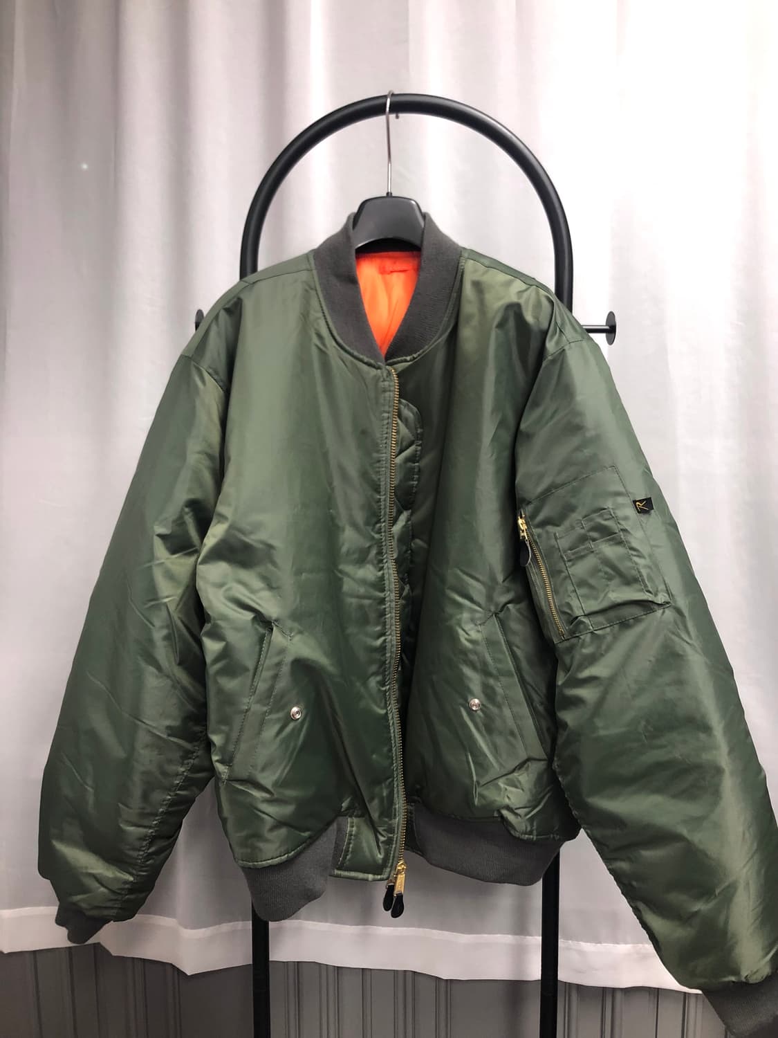 [3XL] 로스코 ma-1 항공점퍼 마원 봄버 MA1 세이지그린 상품이미지2