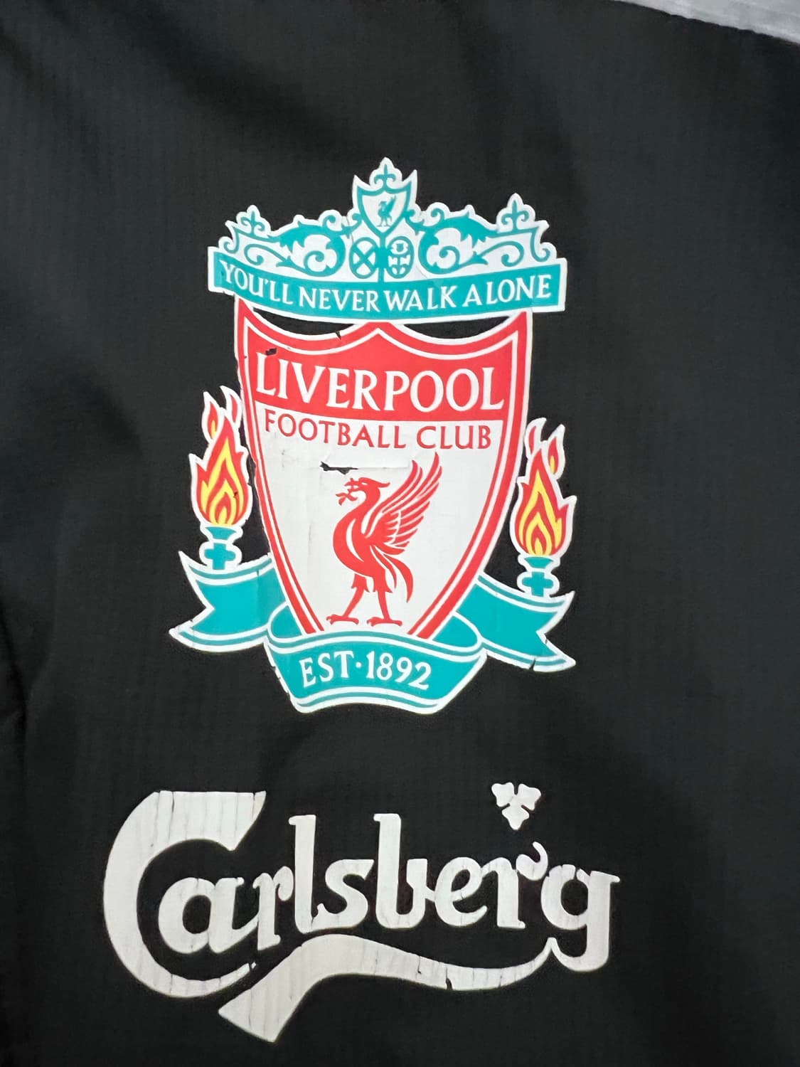 08-09 아디다스 리버풀 그레이 블랙 바람막이 자켓 상품이미지5