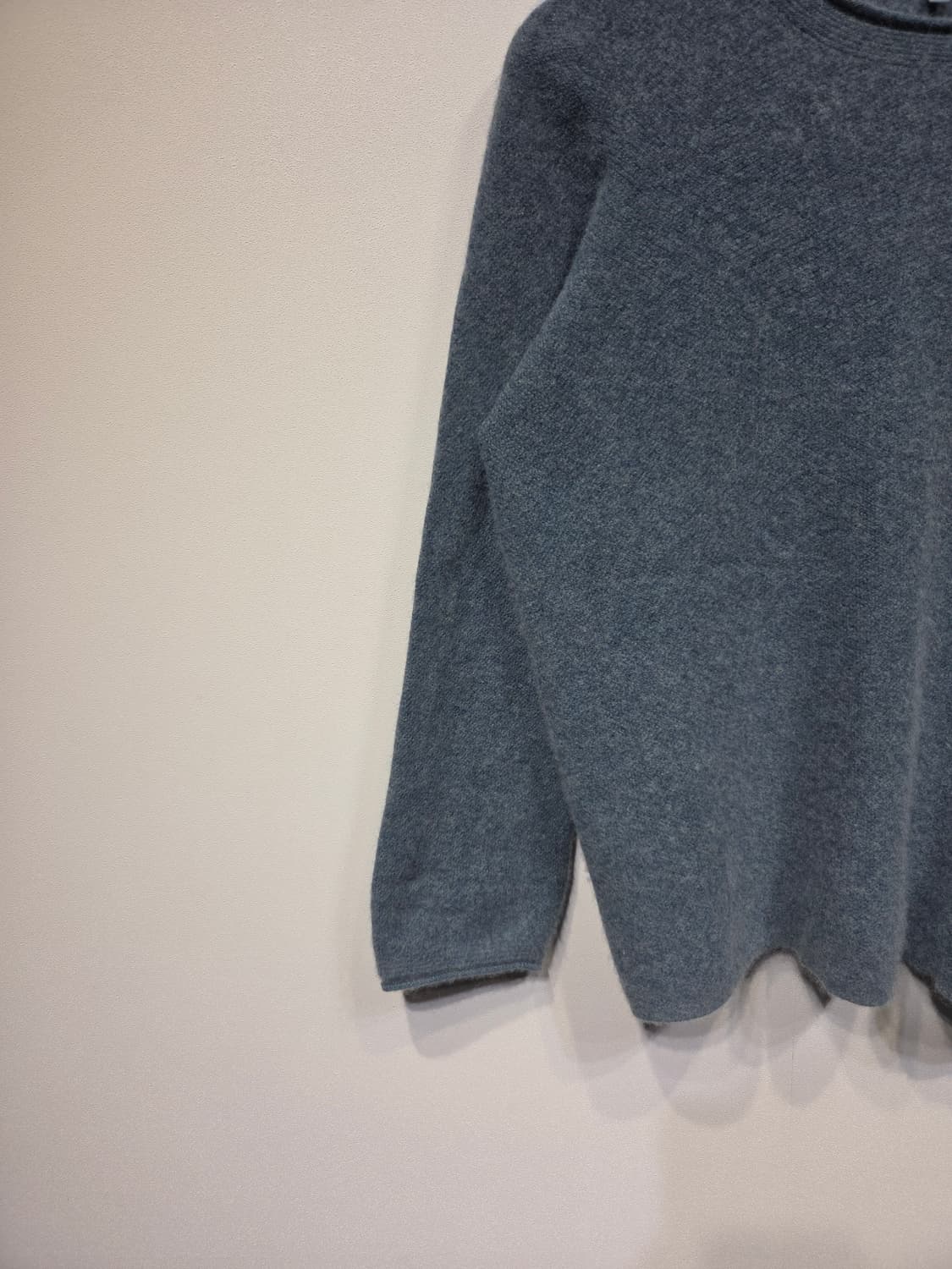 LBL 캐시미어 100% 라운드넥 니트 그레이 상품이미지4