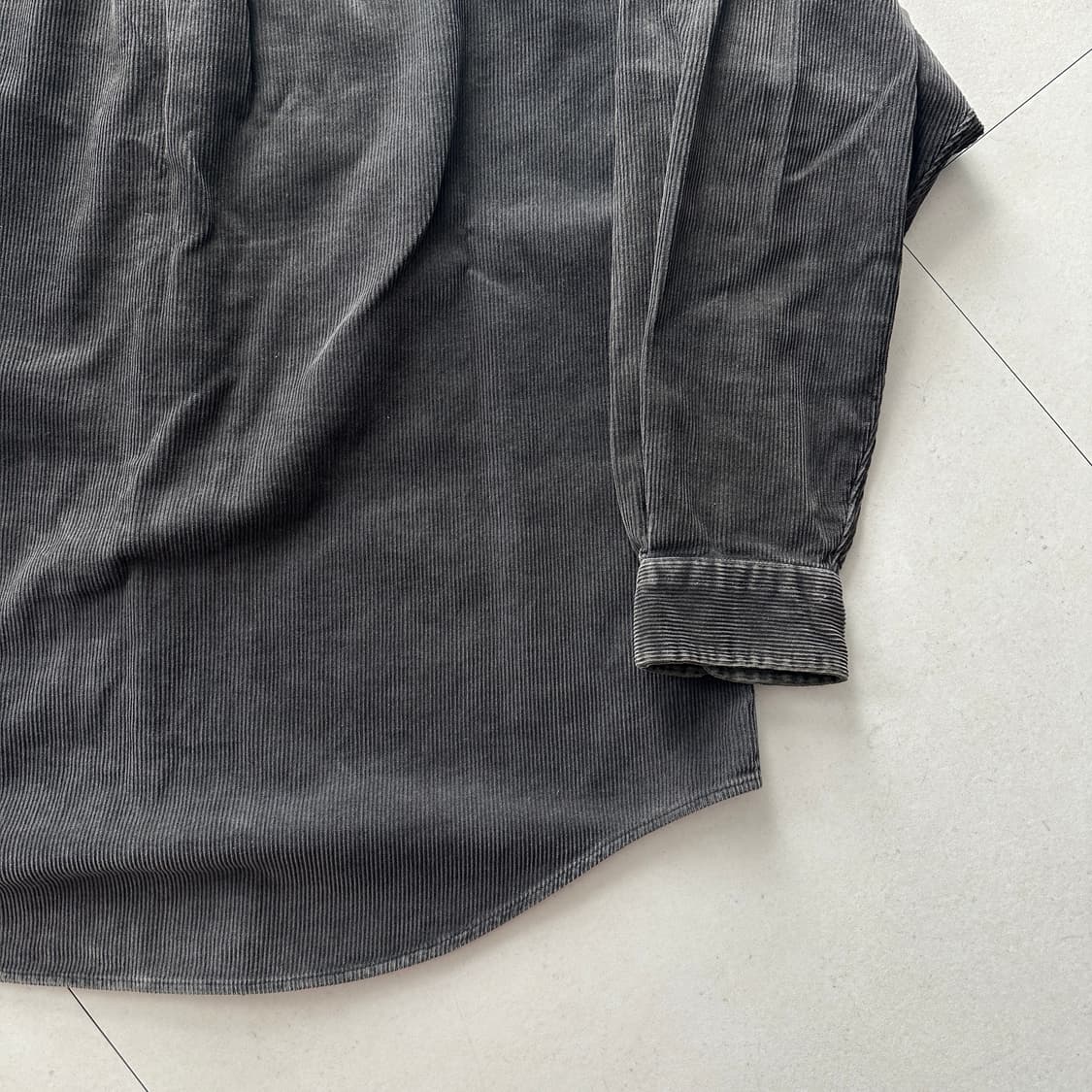 90s 두산 정품 폴로 랄프로렌 코듀로이 셔츠 챠콜 105 상품이미지9