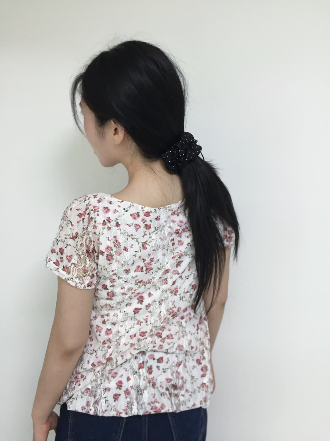 vintage flower lace balloon T blouse 상품이미지6
