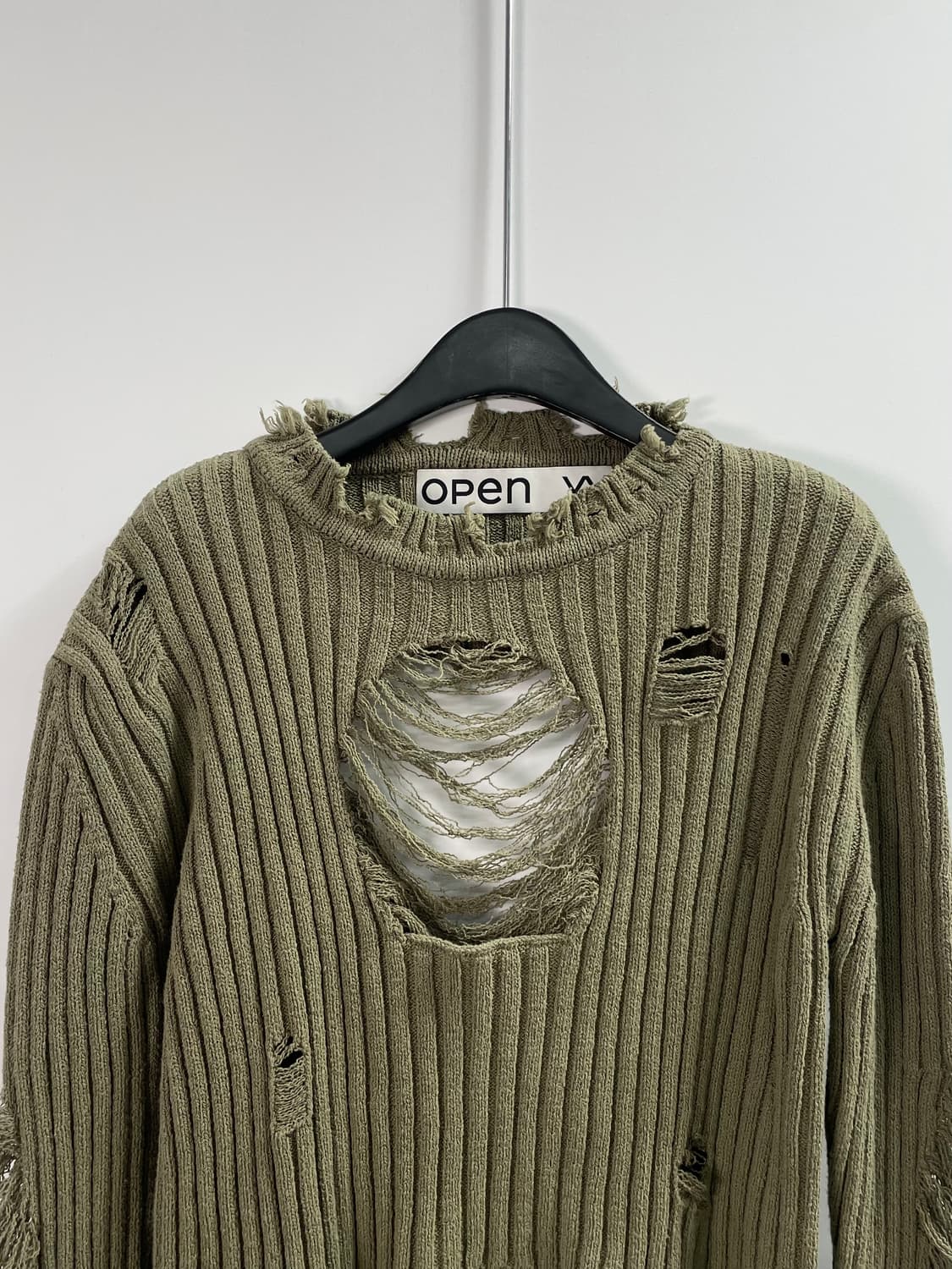 오픈와이와이 그런지 하트 골지 니트 (on.116) 상품이미지2