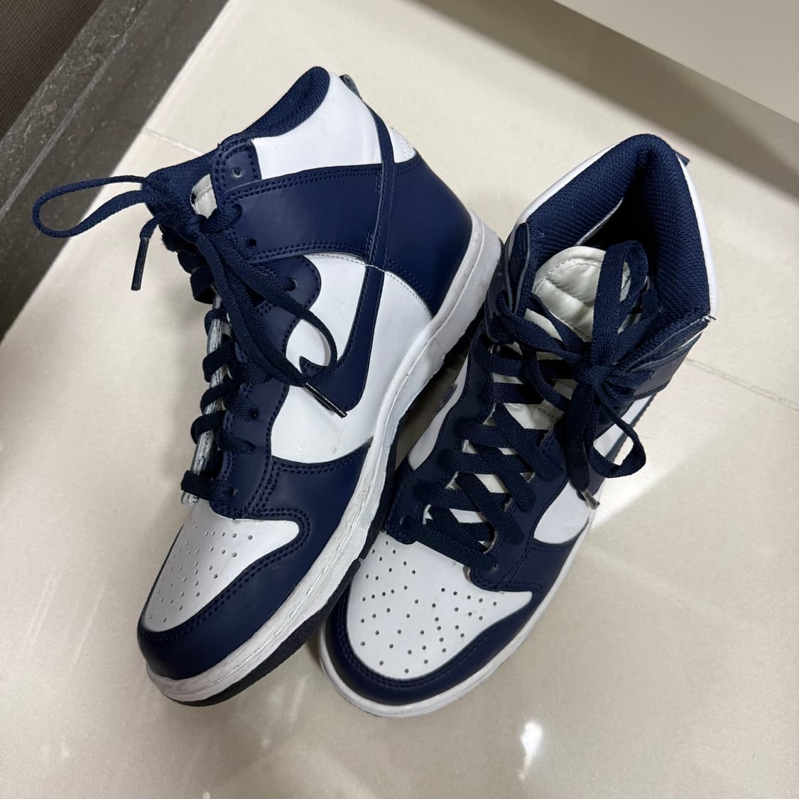 나이키 조던 덩크 하이 네이비 240 상품이미지2