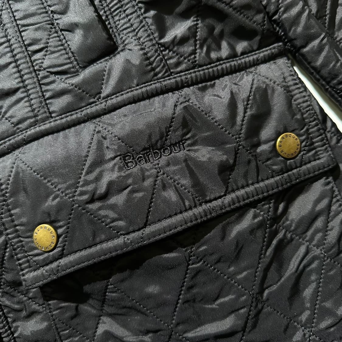 바버 비드넬 폴라퀼팅 자켓 상품이미지5