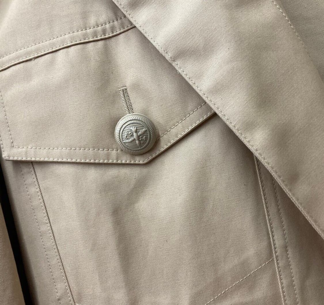 루이비통 더블레이어 트렌치코트 베이지 사이즈 46 상품이미지9