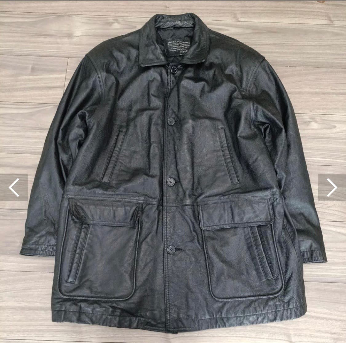 빈티지 누빔 레더 자켓  상품이미지1