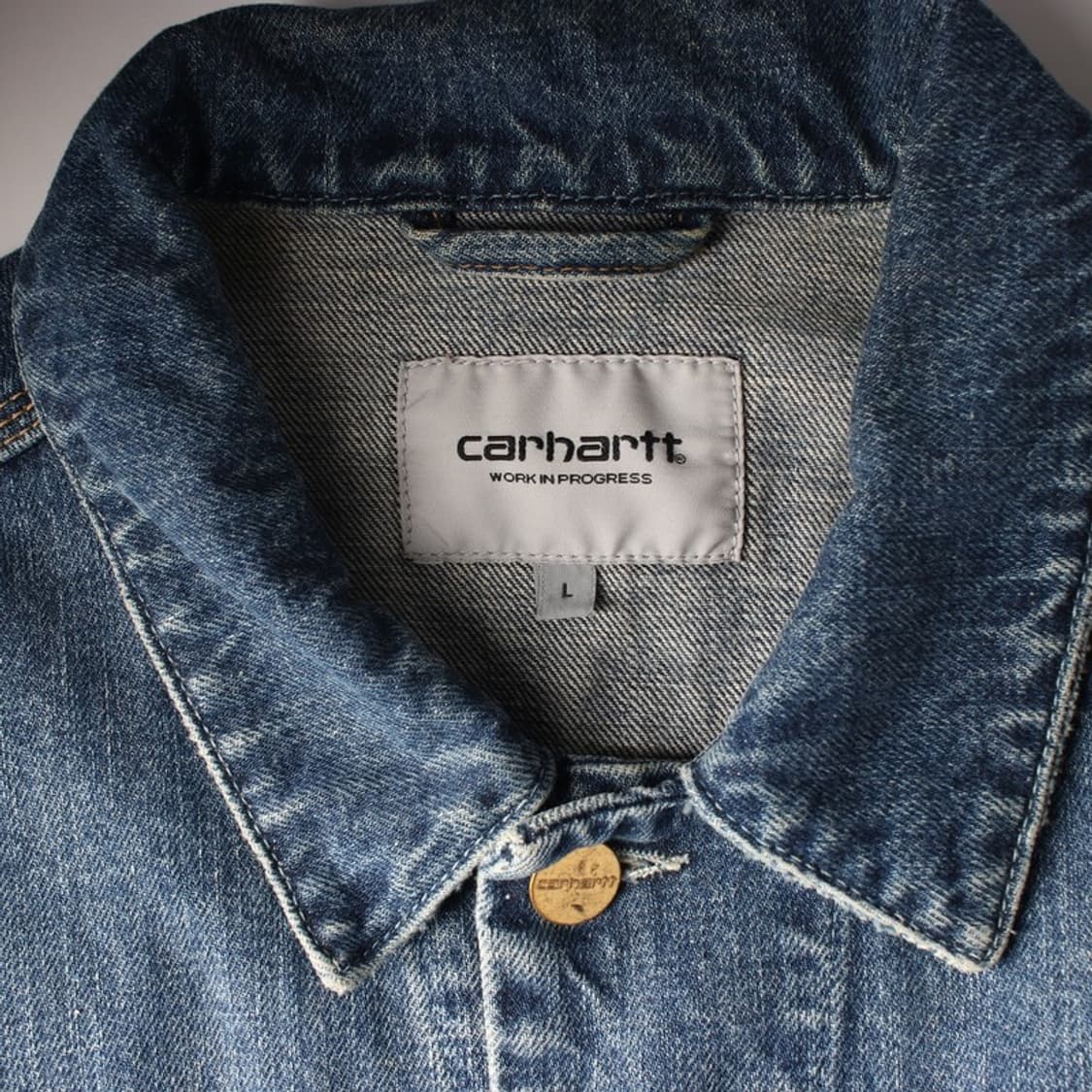 칼하트 워크웨어 워싱 데님 자켓 L 상품이미지5