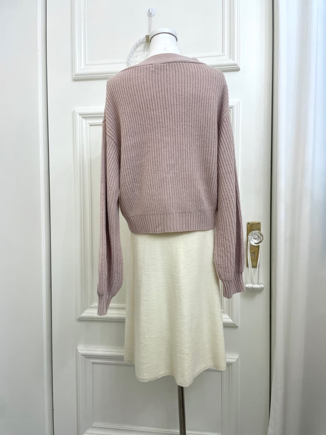 UNIQLO LEMAIRE ivory knit flare skirt 상품이미지8
