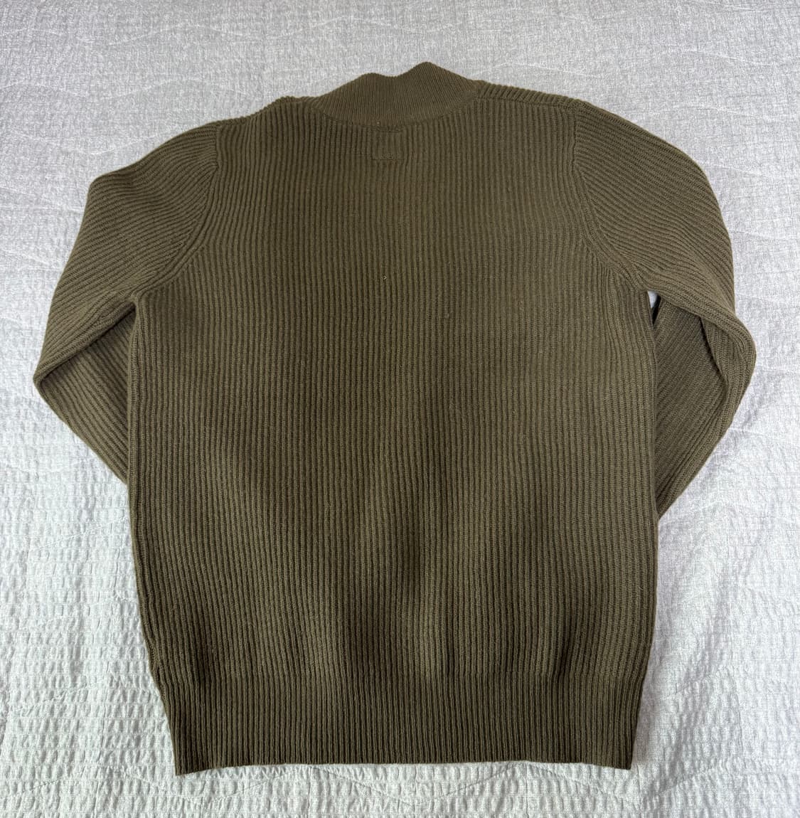 빈티지 STUSSY 스투시 짚업스웨터 올리브 상품이미지3