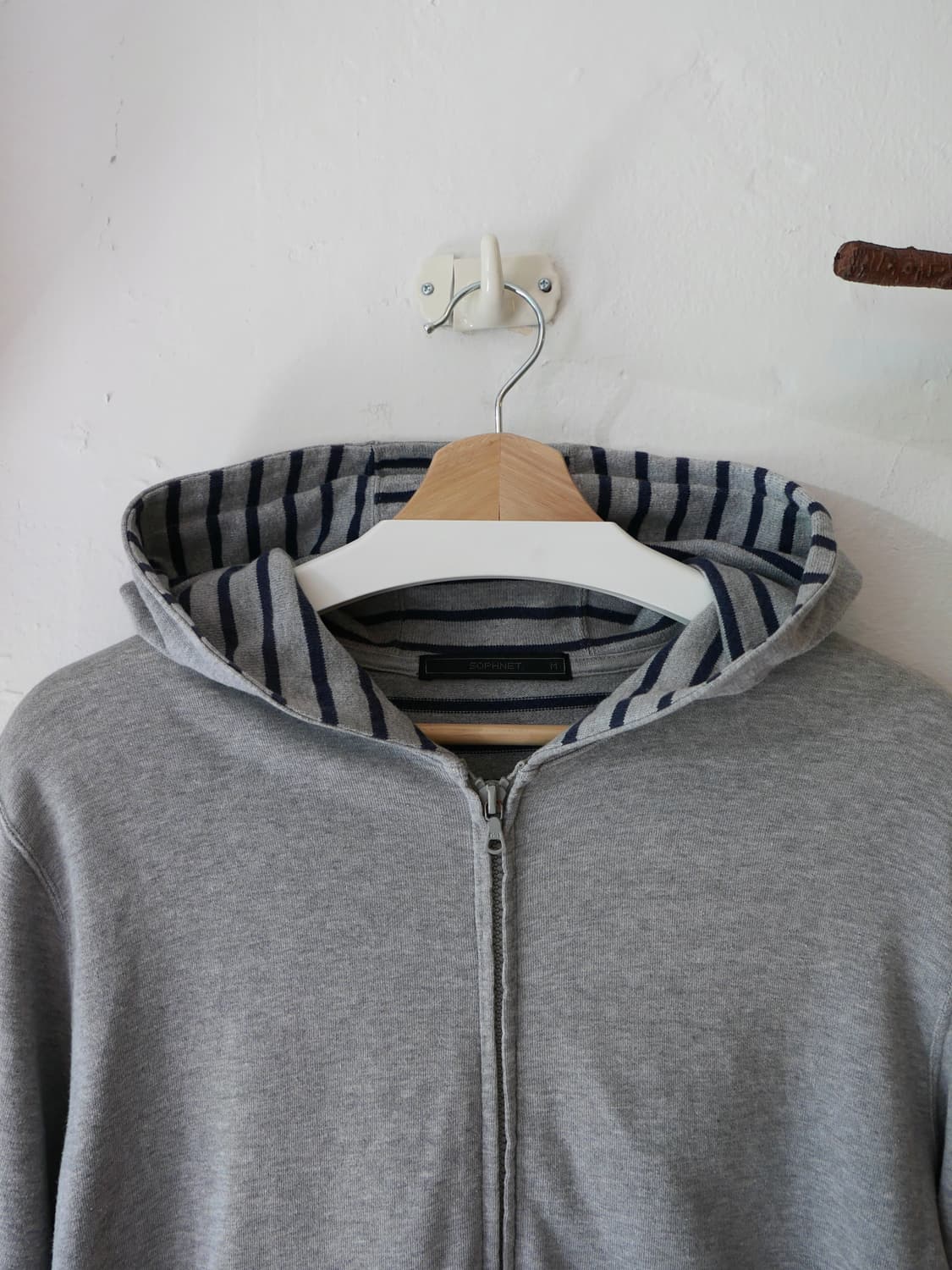 소프넷 스트라이프 후드집업 상품이미지3