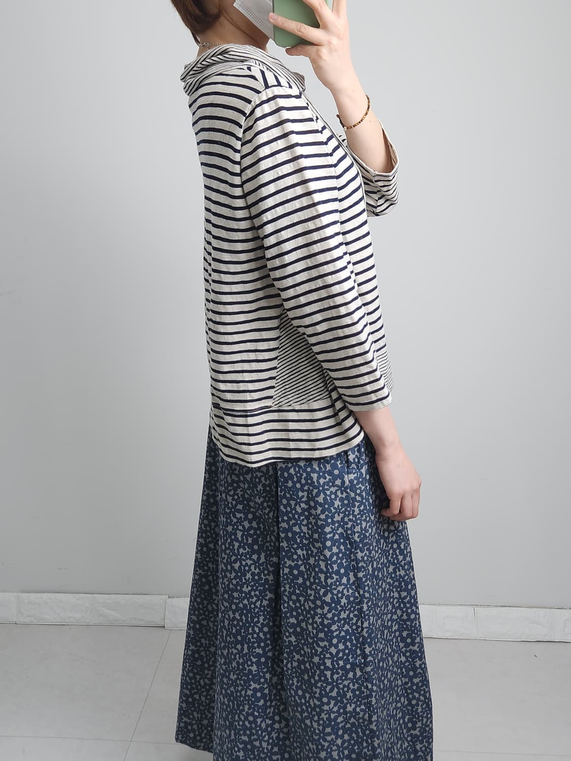 스트라이프 셔링 롱 슬리브 상품이미지4