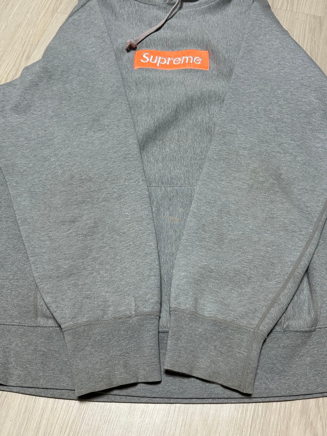 17FW 슈프림 SUPREME 박스로고 후드티 그레이 상품이미지7