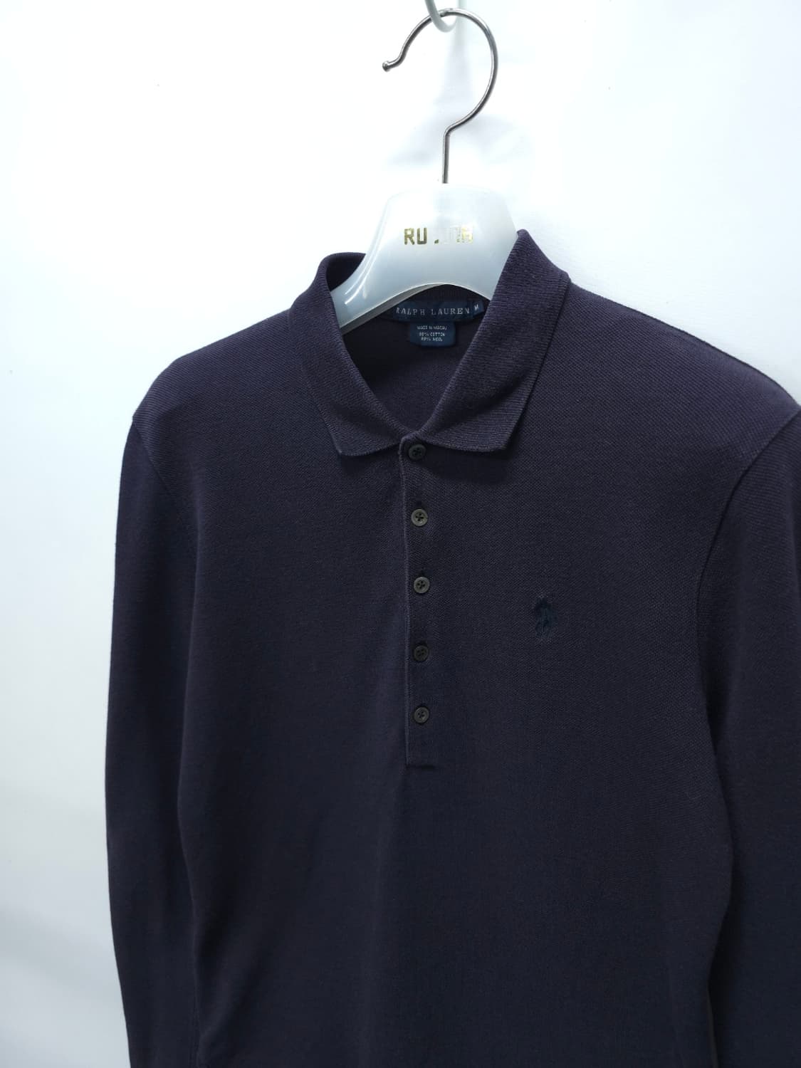 폴로 랄프로렌 여성 긴팔 폴로 셔츠 M 네이비 상품이미지9