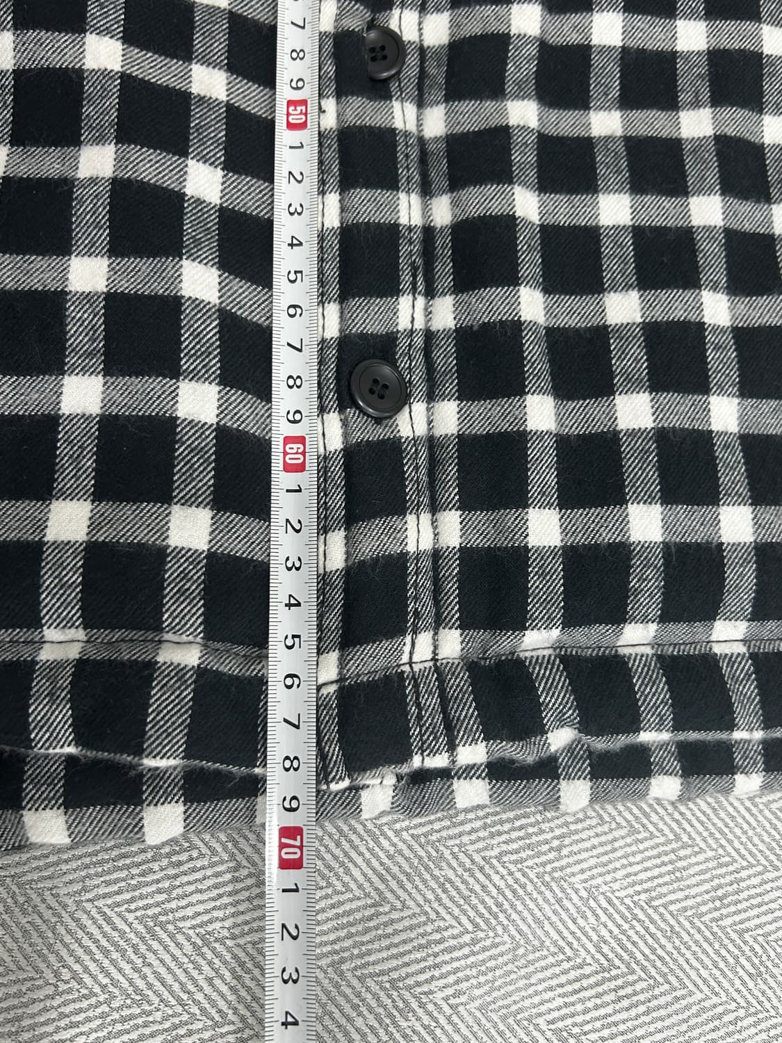 에비수 EVISU 블랙체크 누빔 점퍼 L 100 상품이미지10