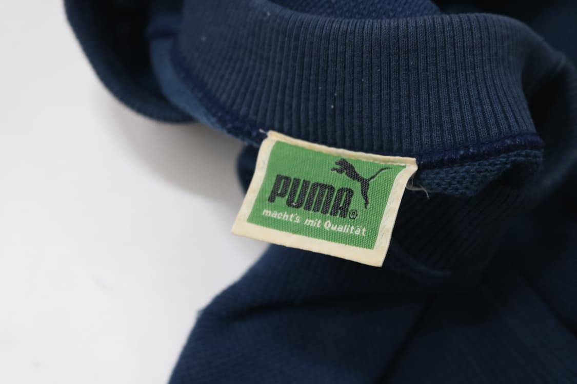 PUMA 푸마 80s 빈티지 옐로우 로고 네이비 래글런 맨투맨 상품이미지9