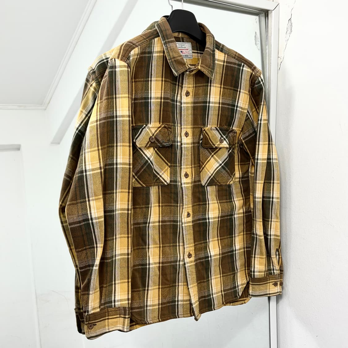 아비렉스 체크 플란넬 셔츠 상품이미지4