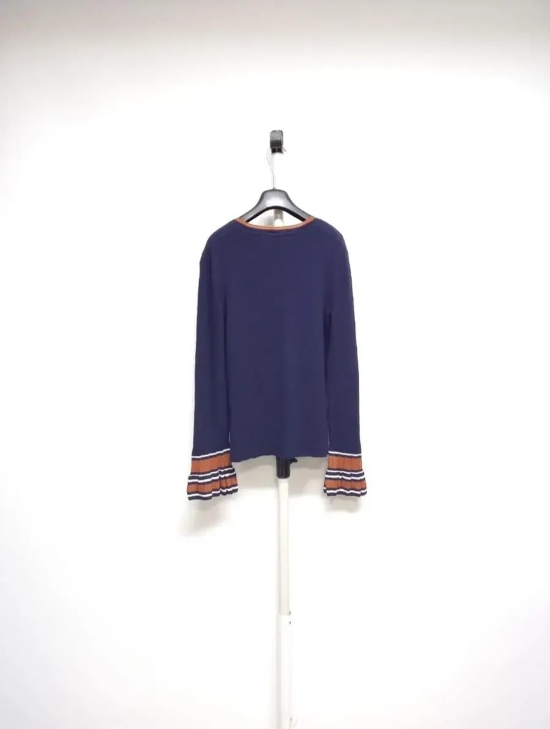 시스템 춘추 소매패블럼 긴팔니트블라우스 F 상품이미지2