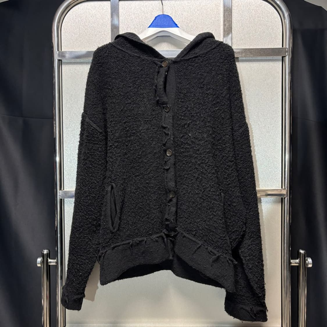 F) 퍼버즈 PERVERZE 26SS 후드 니트 가디건 상품이미지1