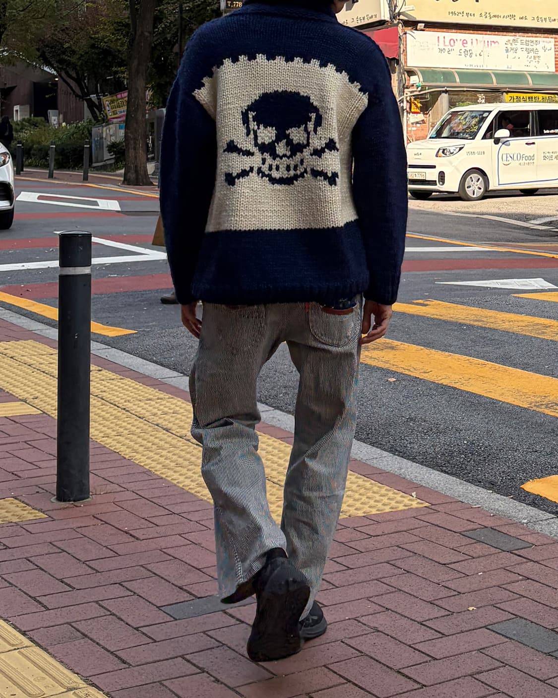 빈티지 패치워크 히코리 데님 팬츠 상품이미지4