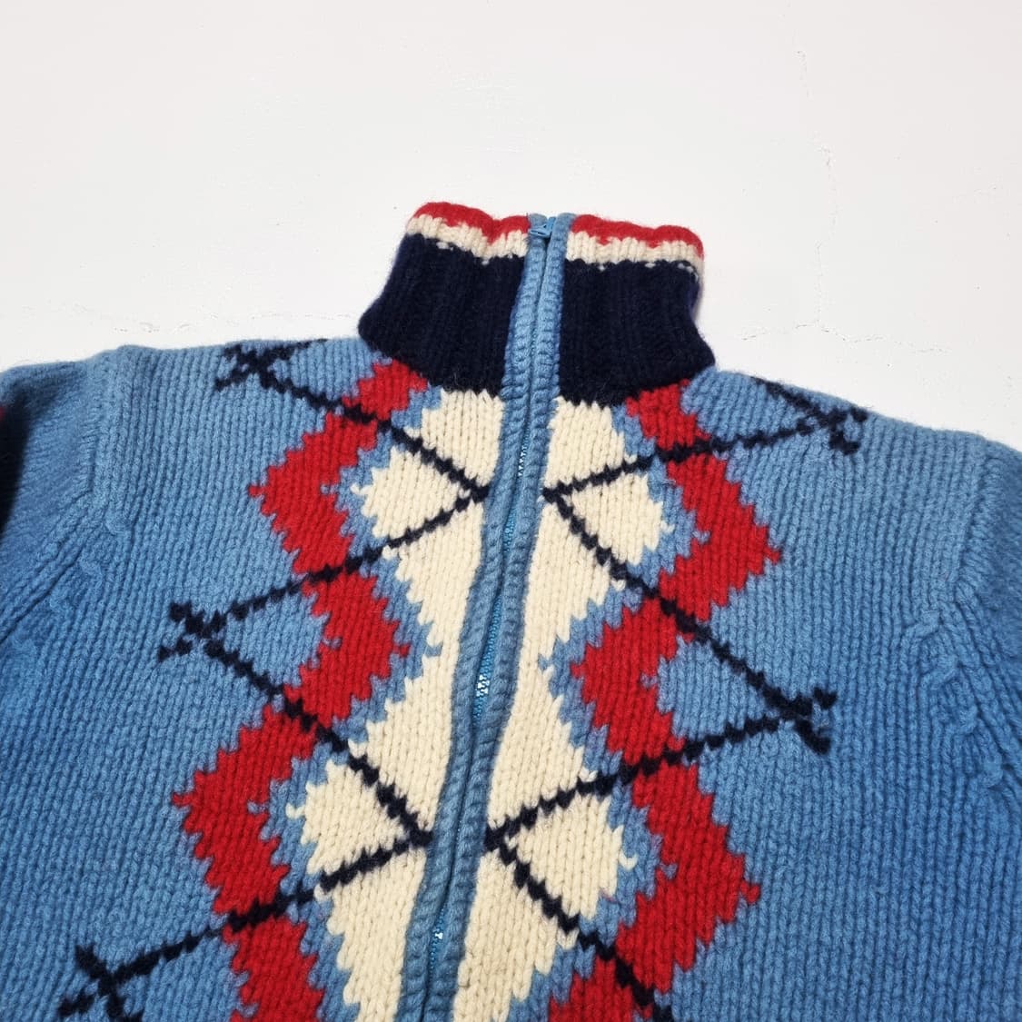 빈티지 GURU 코위찬 니트 자켓 - M 상품이미지4