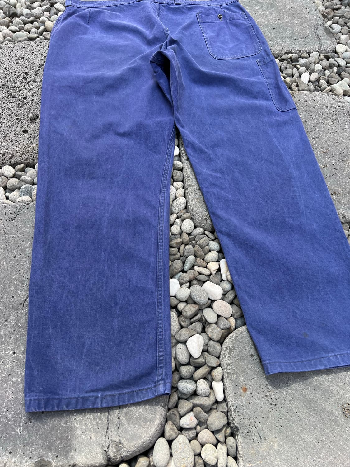 OLD VINTAGE WASHING FADED BLUE 프렌치워크팬츠 상품이미지10