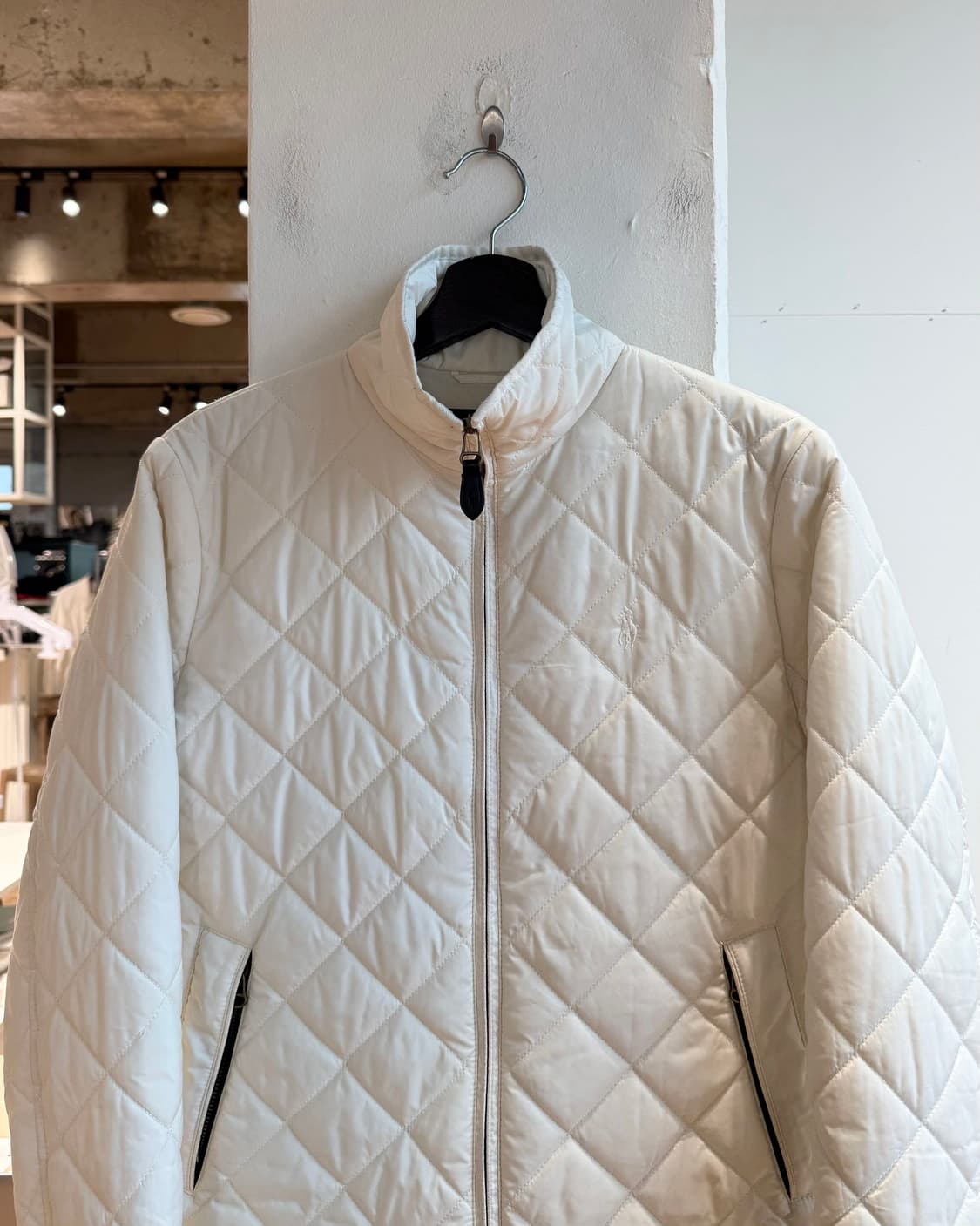 폴로 랄프로렌 화이트 퀼팅 자켓  상품이미지3