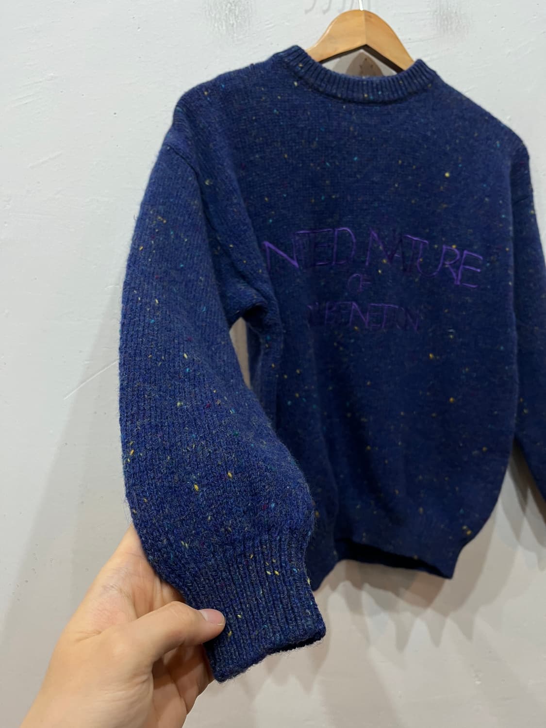 베네통 012 퓨어 버진울 니트 Made in ITALY  상품이미지4