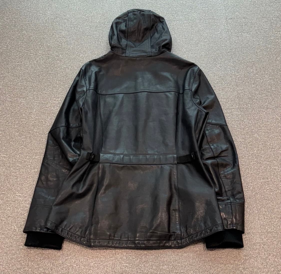 헬무트랭 더블집업 레더 후드 자켓 상품이미지3