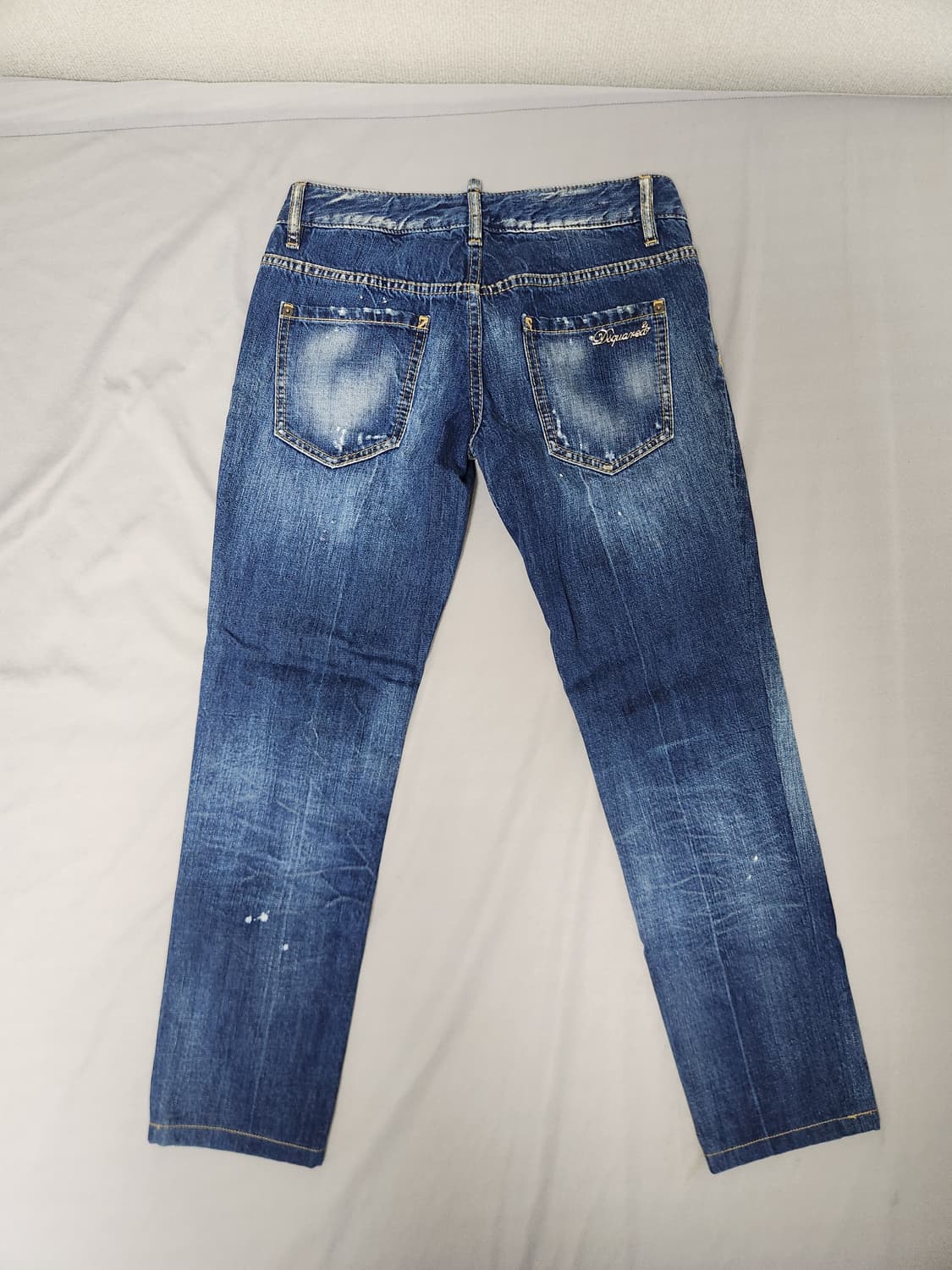 디스퀘어드2 여성 슬림 워싱 데님 팬츠 38 상품이미지2