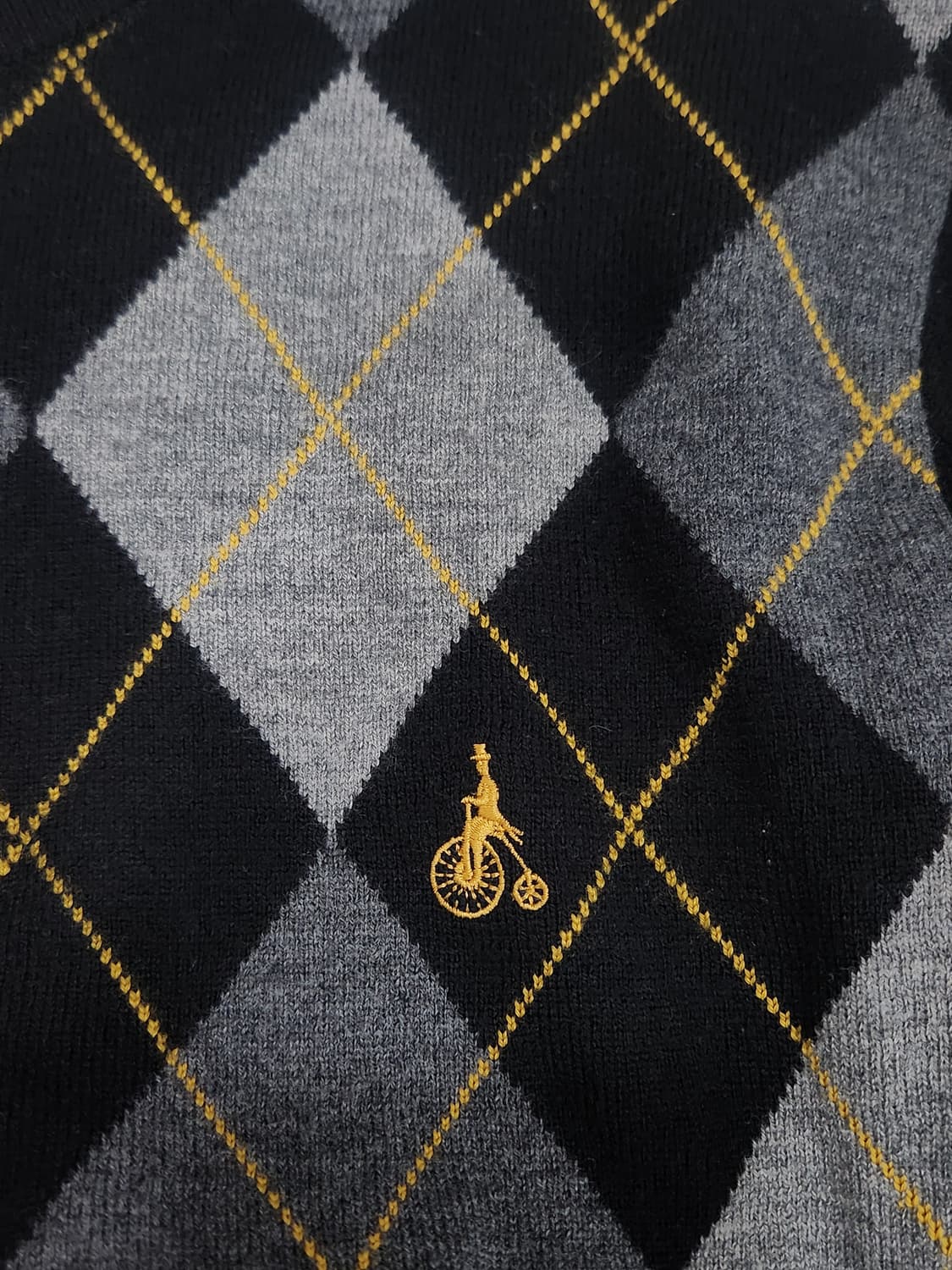 [110] 빈폴 아가일 패턴 남성 니트 110사이즈  블랙 상품이미지5