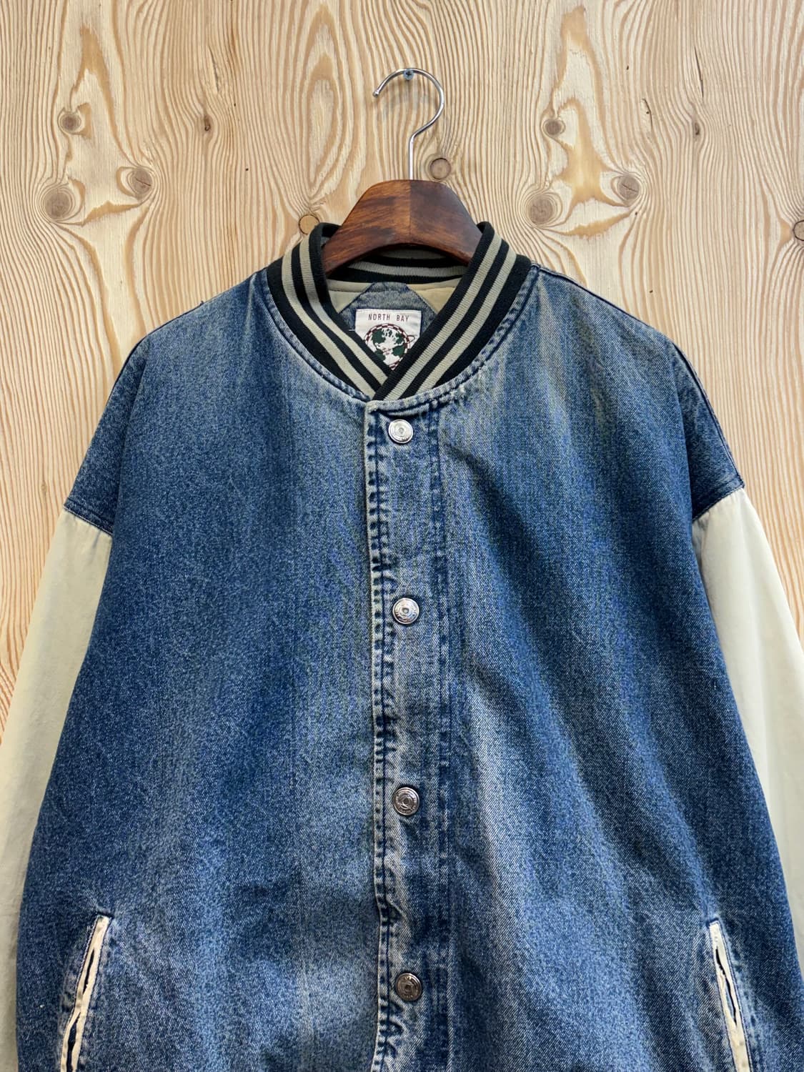 North bay 데님 바시티자켓 상품이미지3