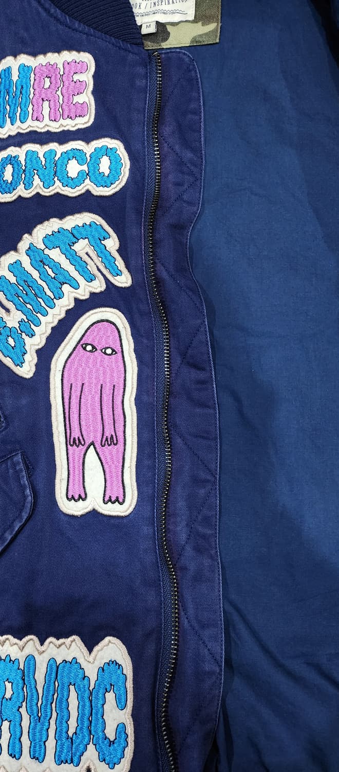 더 매드니스 빈티지 패치 스타디움 봄버 자켓 M 상품이미지6