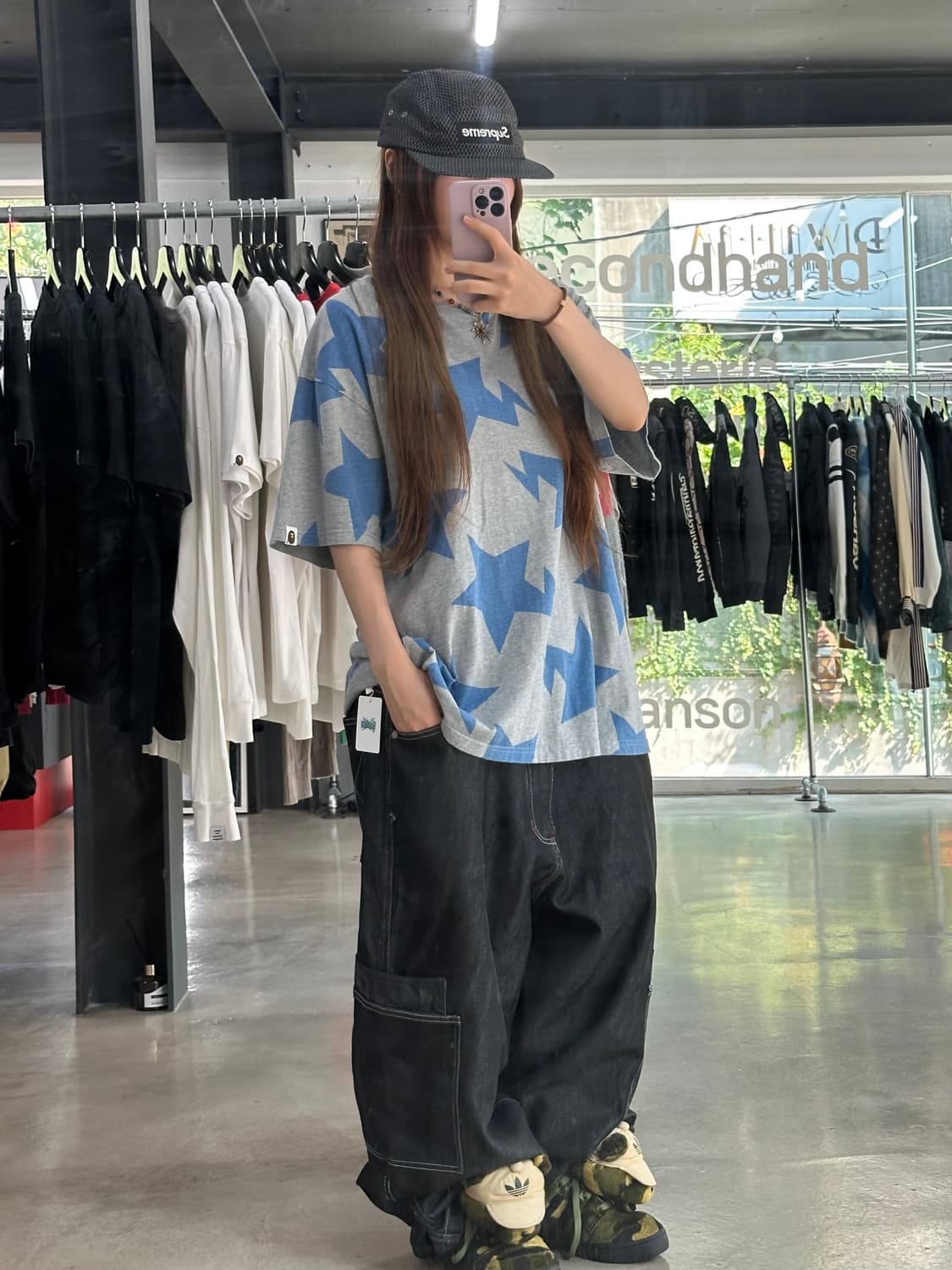 베이프 스타 반팔 티셔츠 상품이미지1