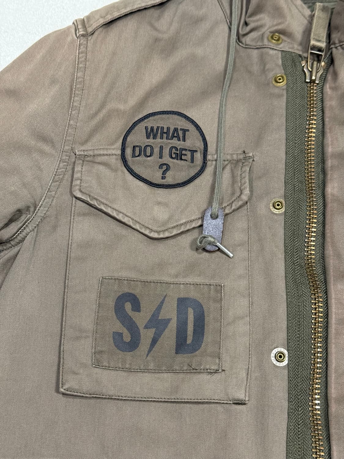 히스테릭 글래머 아카이브 신슐레이트 패딩 결합 m-65 후드 집업 자켓 상품이미지6