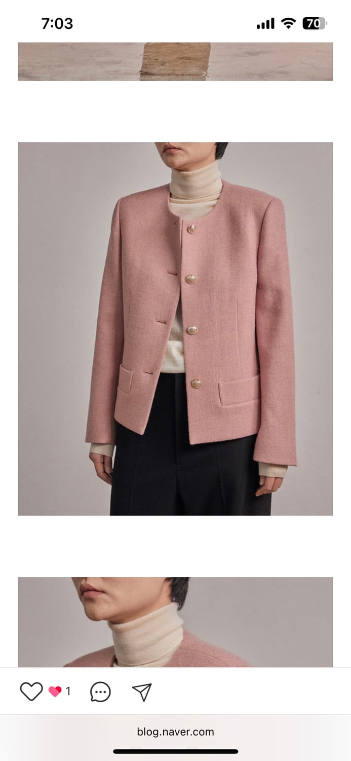 해리스트위드 자켓(스타더스트) 새상품 상품이미지7