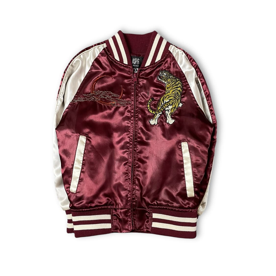 오보로 키즈 레드 타이거 스카쟌 블루종 자켓 S 상품이미지1