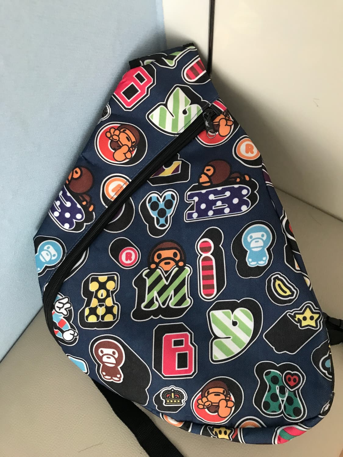 베이프 슬링백 크로스백 블루 베이비 마일로 상품이미지1