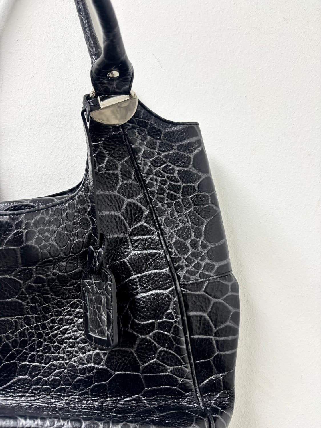 “Vintage” Y2K Snake Pattern Black Leathe 상품이미지8