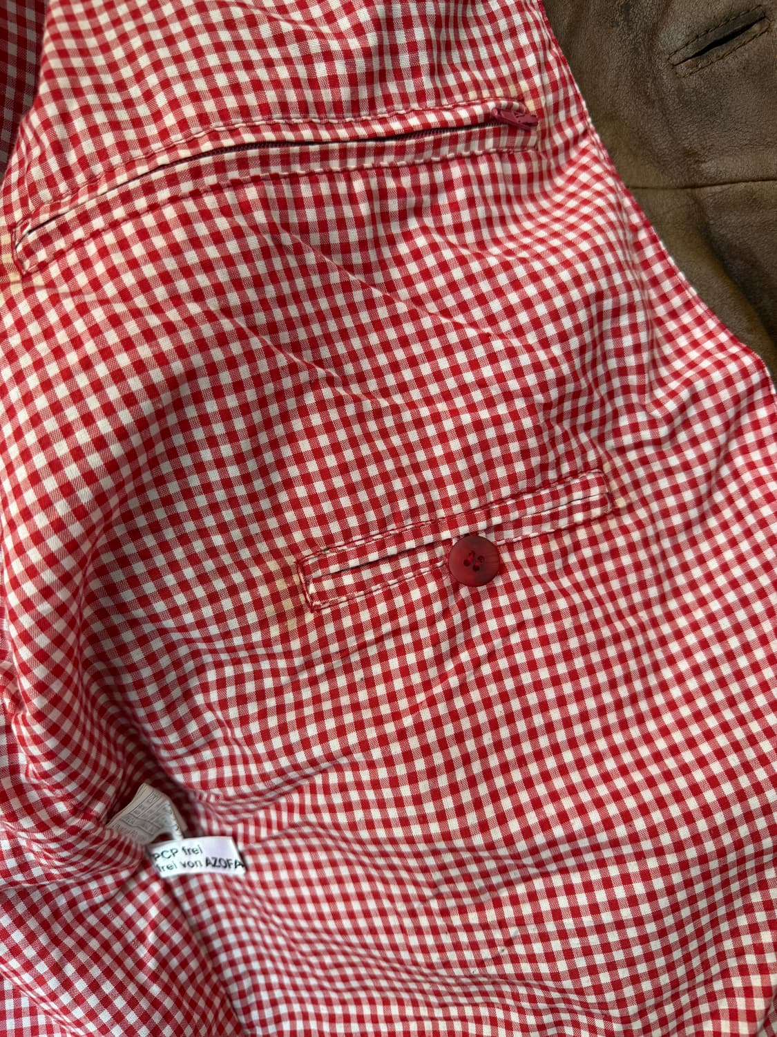 유럽빈티지 스웨이드 울 트위드 자켓 L 상품이미지7