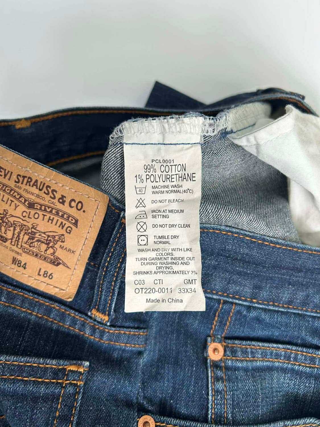 [32/34] 리바이스 OT220 오렌지탭 스트레이트 데님 팬츠 상품이미지3