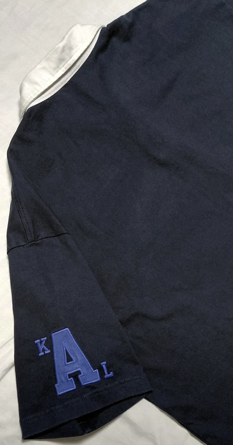 [XL] 캔터베리 오브 뉴질랜드 자수 패치 반팔 럭비 셔츠 (네이비) 상품이미지10