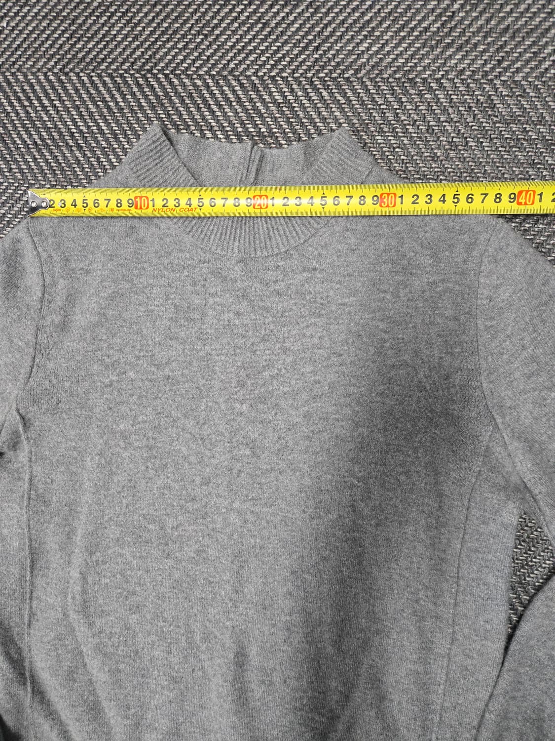 한섬 시스템 SYSTEM  회색 니트 투피스 세트 모100% 티 스커트 상품이미지3