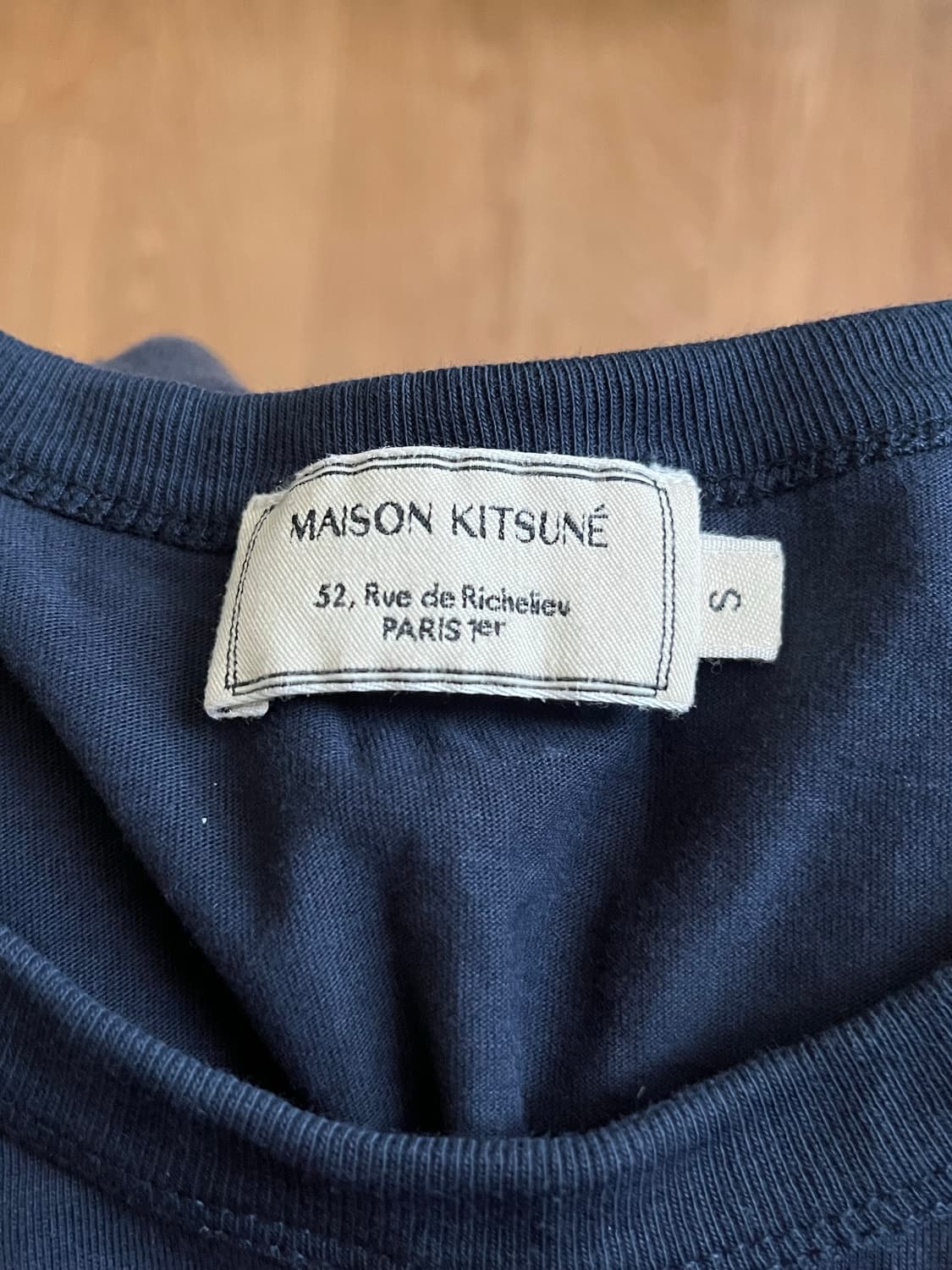 메종키츠네 반팔 네이비 상품이미지4