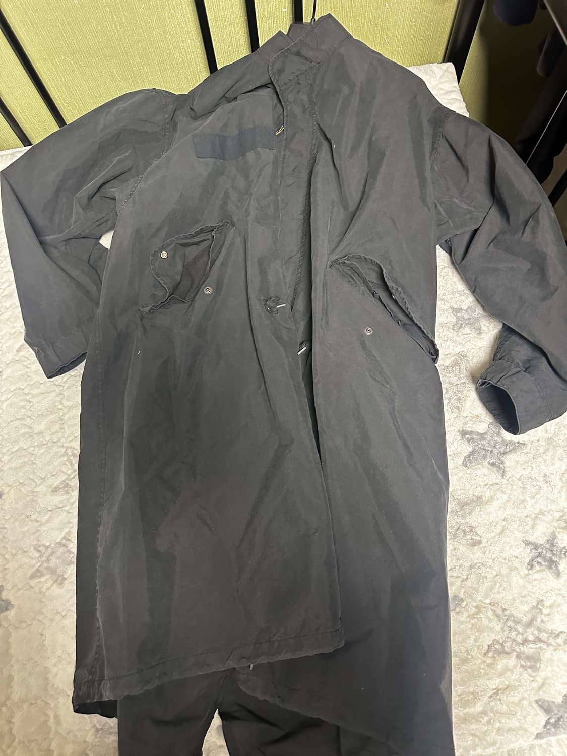 시오타 / M-65 피쉬테일 파카 스톤 워시 블랙 / 6 상품이미지1