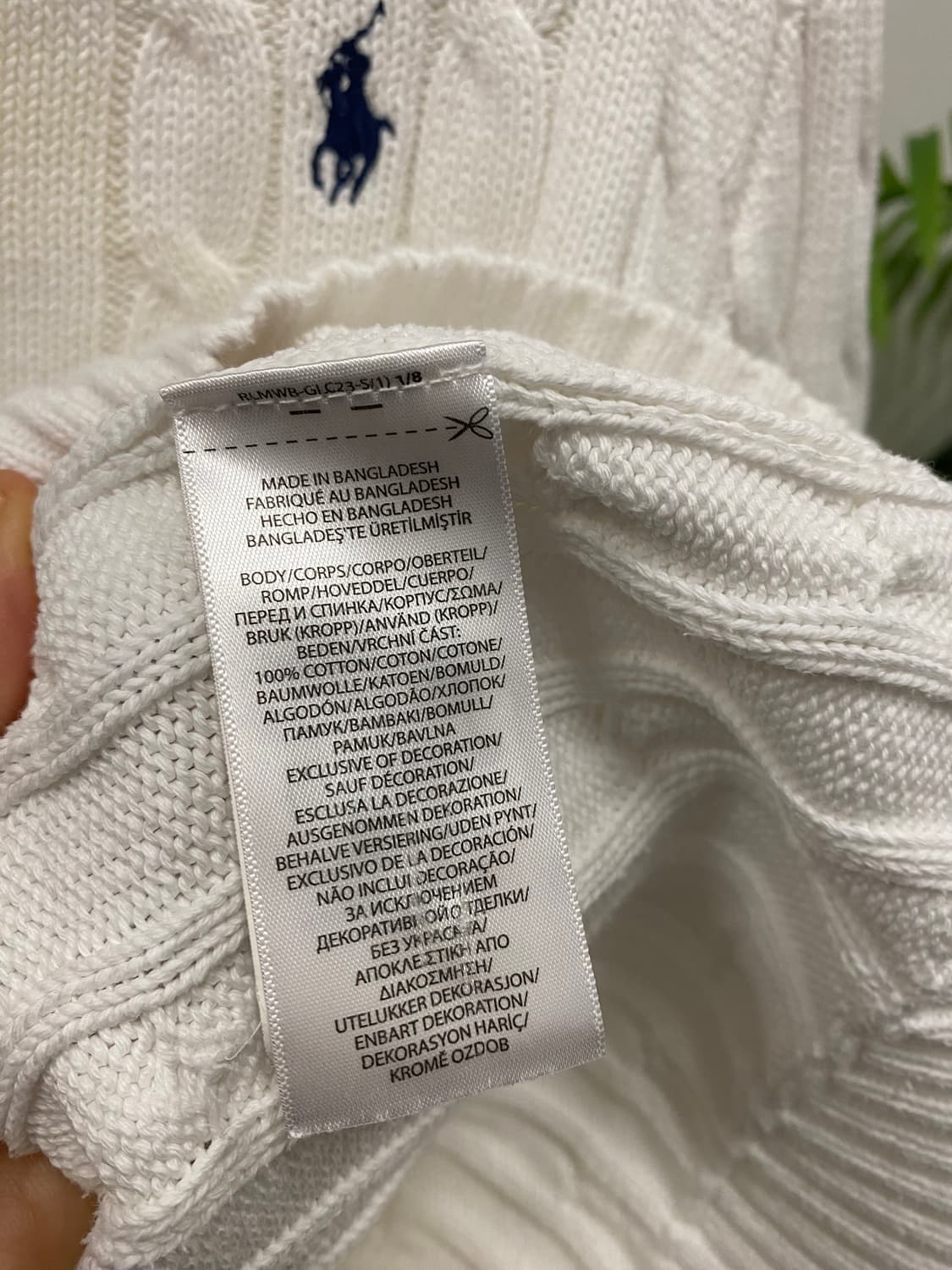 폴로 랄프로렌 케이블니트(QR인증) 상품이미지6