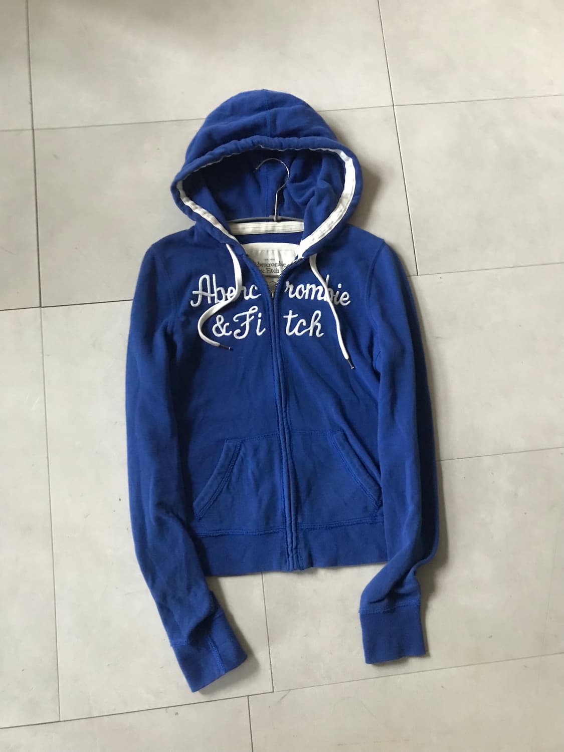 아베크롬비 블루 딱붙핏 후드집업 상품이미지9