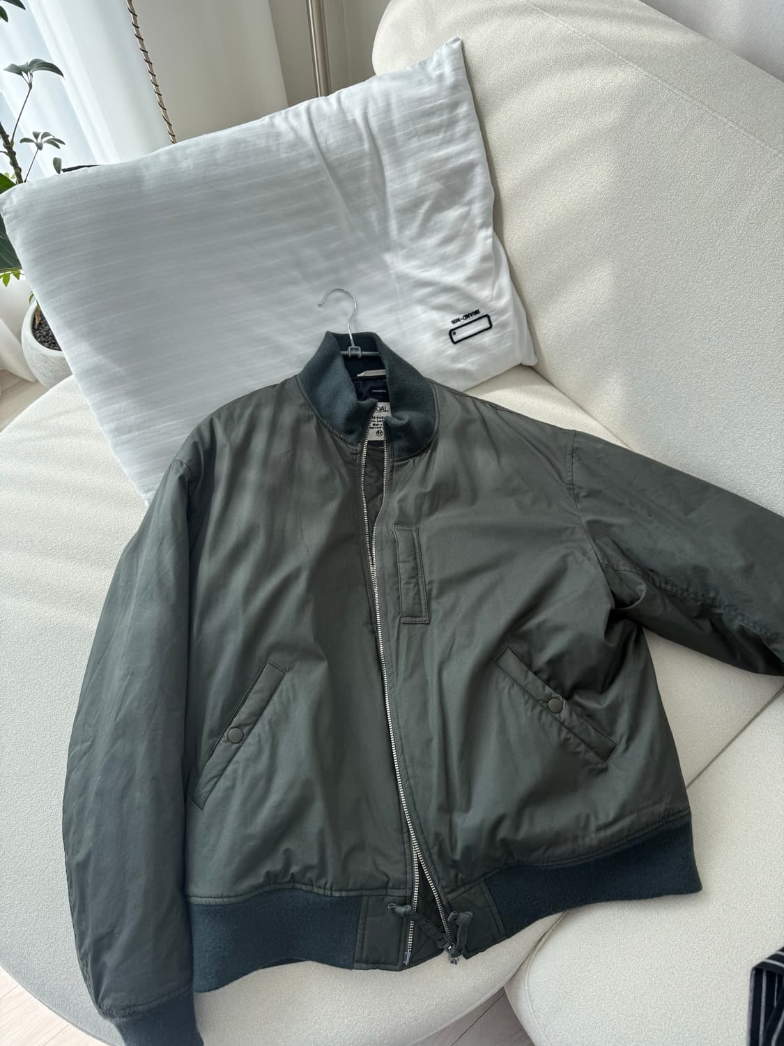 나나미카 바시티자켓 모스그린 M사이즈 상품이미지2