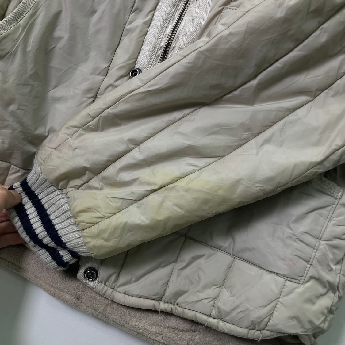 폴로 랄프로렌 아이보리 퀄팅 자켓 L 상품이미지8